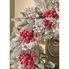 Frosted Berry Wreath - Pre Lit Warm White 26"