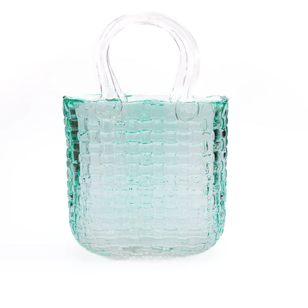 Teal Handbag Vase