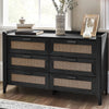 Rattan 6 Drawer Chest